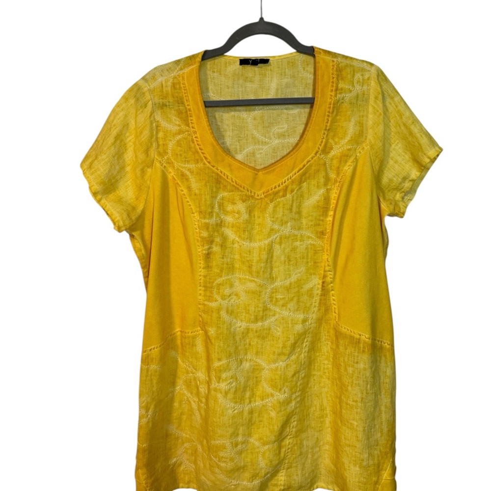 Yellow Women's Tunic Top